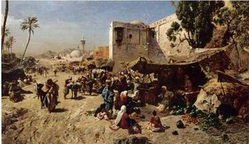 Arab or Arabic people and life. Orientalism oil paintings 153